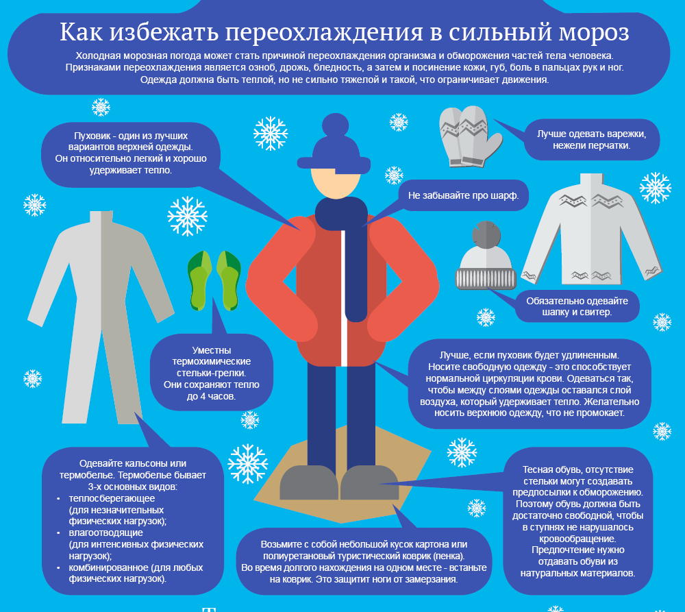 Памятка по безопасному поведению в сильный мороз.