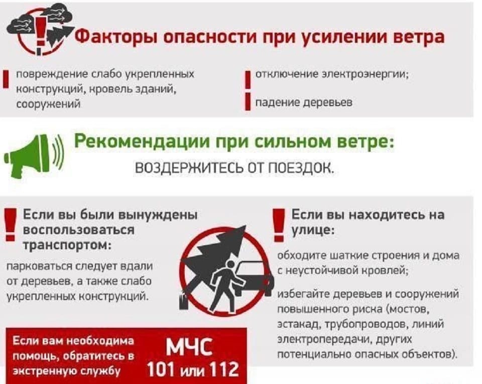 Осторожно, сильный ветер.