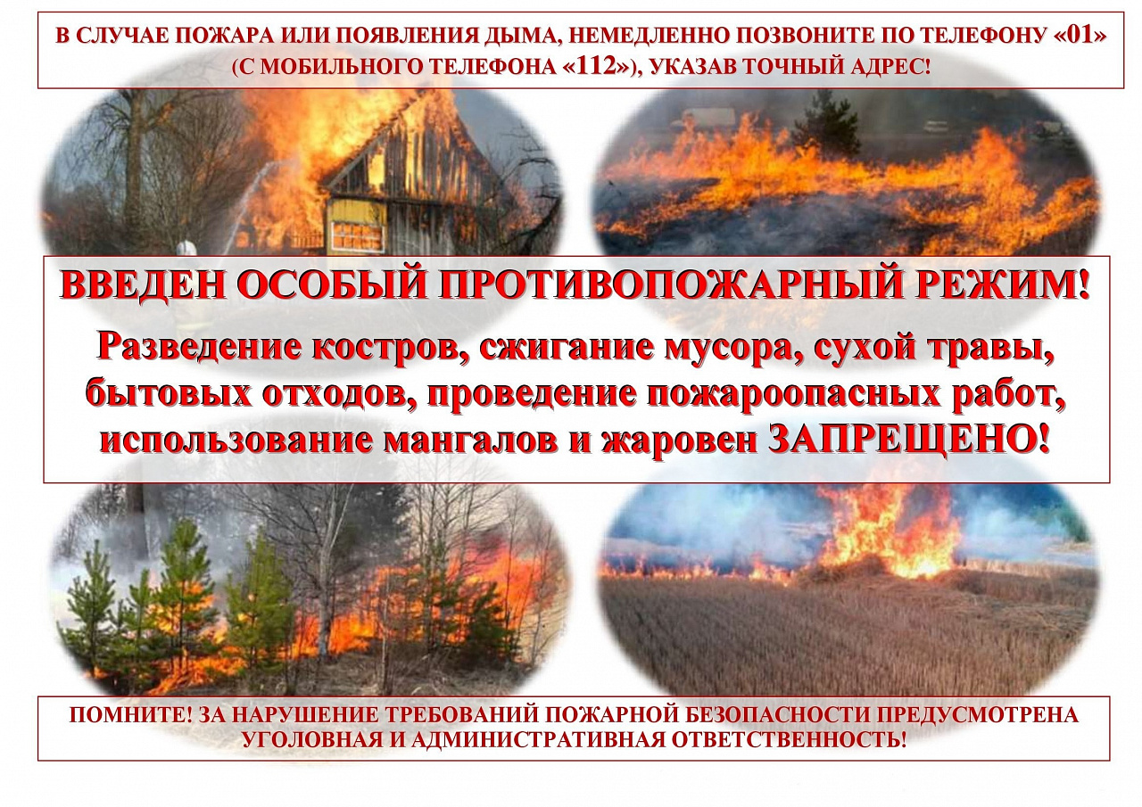 Введен особый противопожарный режим!.